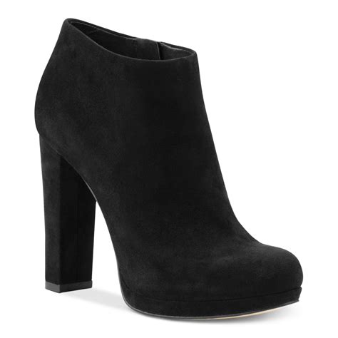 michael kors black suede booties.